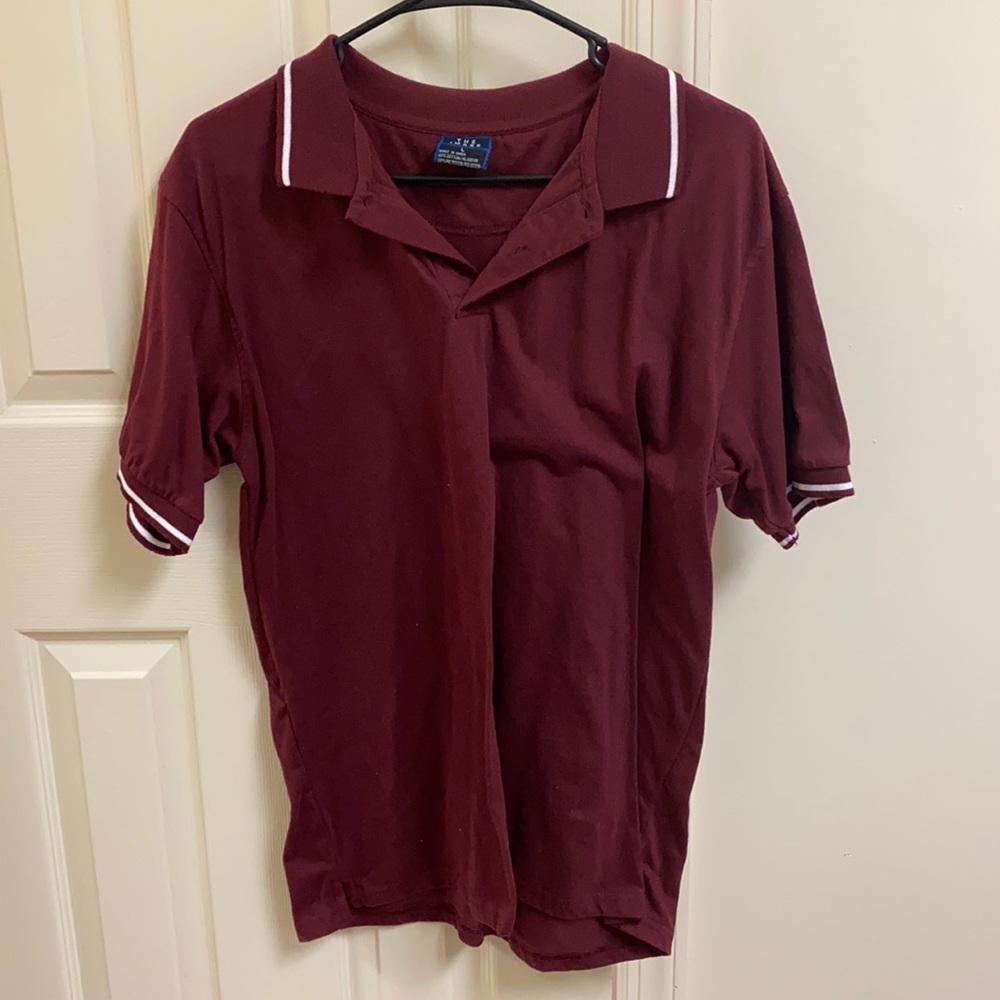 The Image Burgundy Polo Shirt